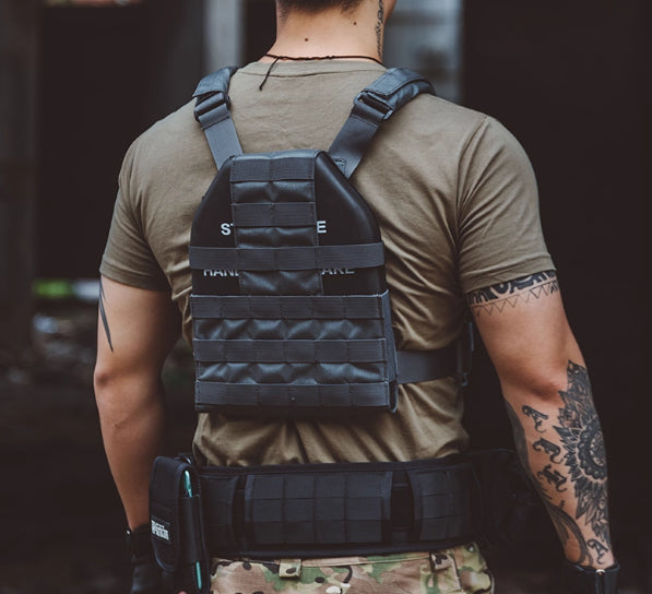 Lightweight Tactical Vest With Insertable Panels - Military Enthusiast Accessories And Equipment