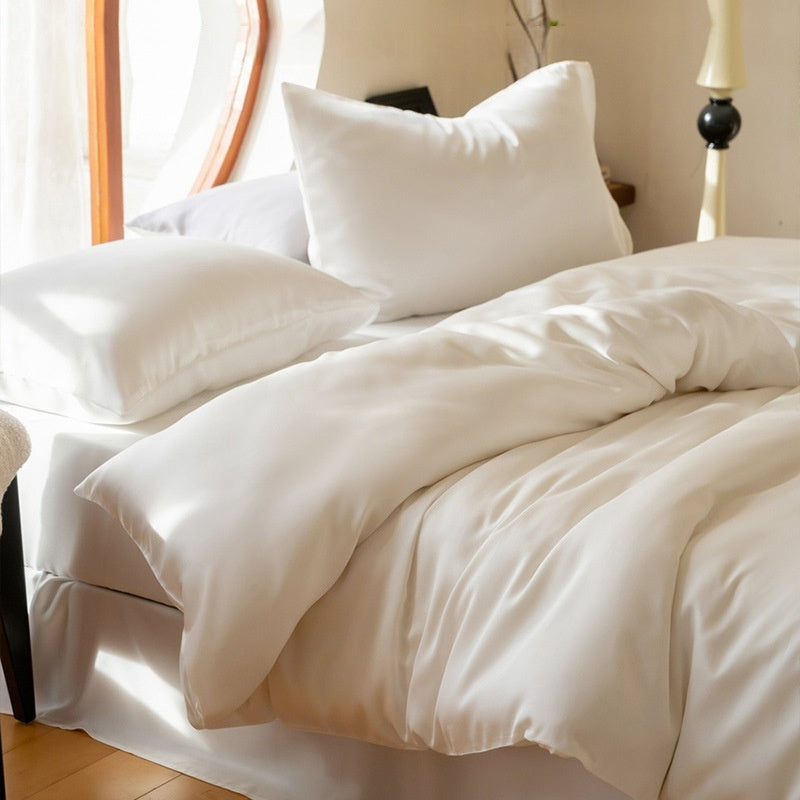 Solid-color Viscose Cooling Quilt Set For Home Use