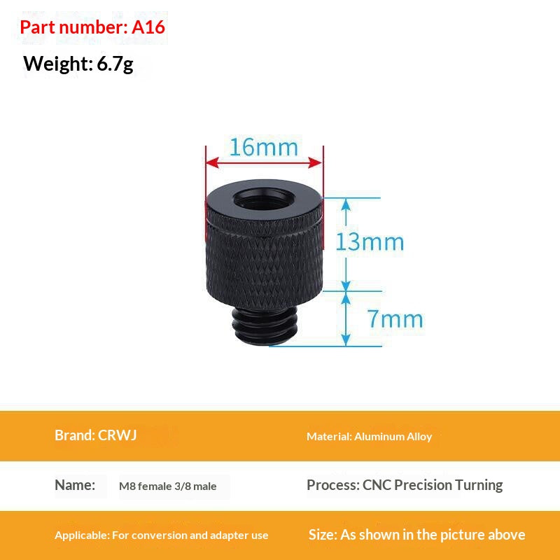 14 To 38 Camera Screw M4 M5 M8 M10 M12 Aluminum Tripod Head Photography Equipment Accessories