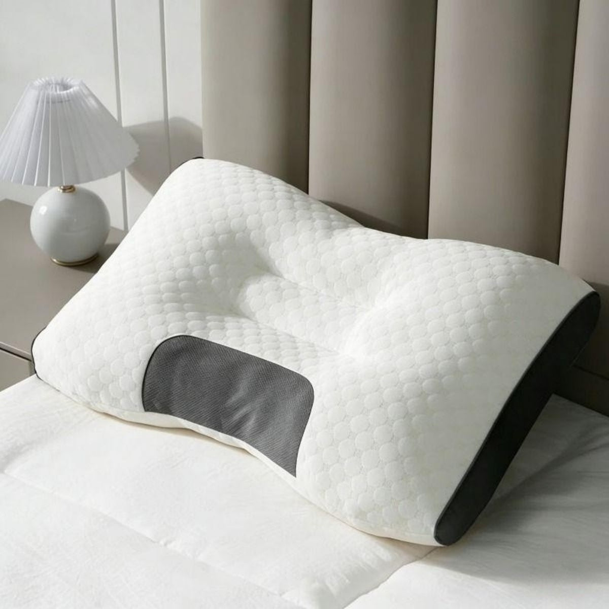 2PCS Soft Massage Neck Pillow For Sleeping, Adjustable Ergonomic Contour Support Pillow, High Quality Pillow Core, Removable Cover