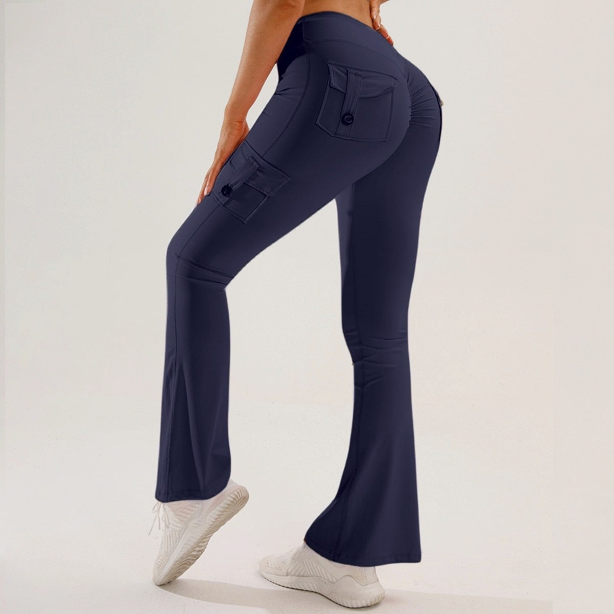 Multi-Pocket Yoga Pants For Fitness And Exercise