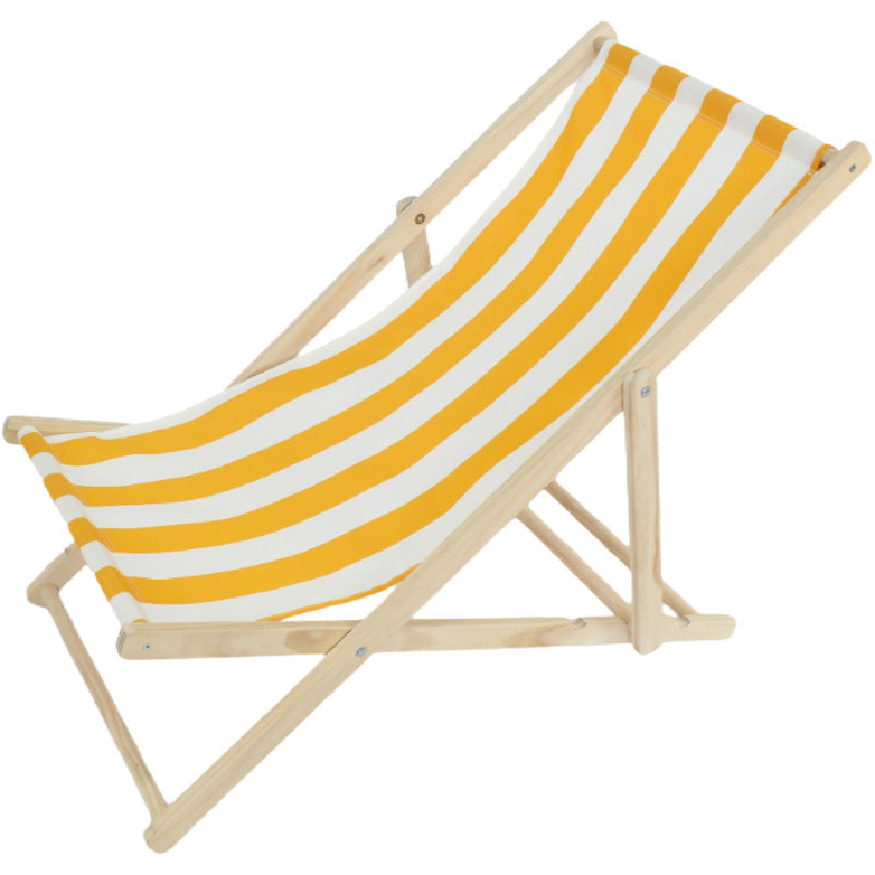 Solid Wood Beach Chair Outdoor Lounge Chair