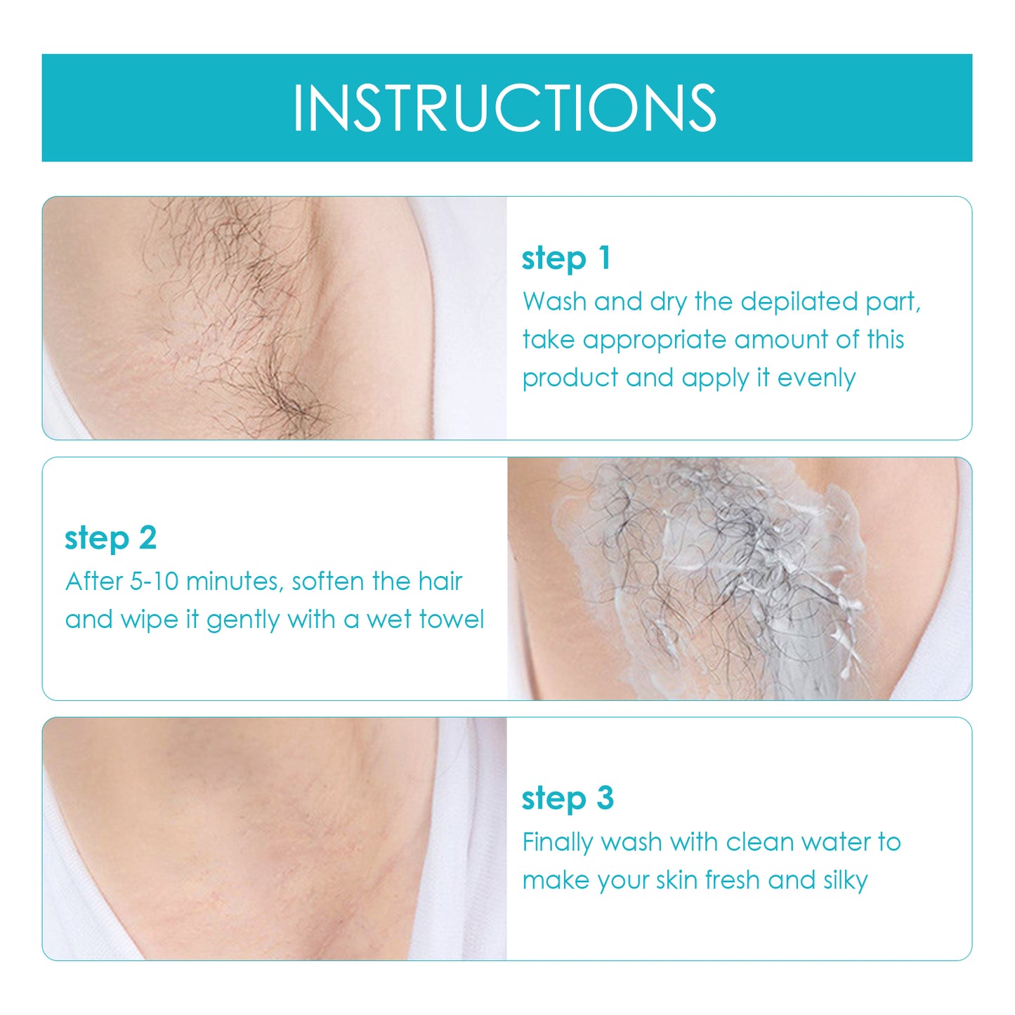 Jaysuing Hair Removal Cream, Full Body Underarm, Hand And Foot Hair Quick Hair Removal Cream Gentle And Non-irritating