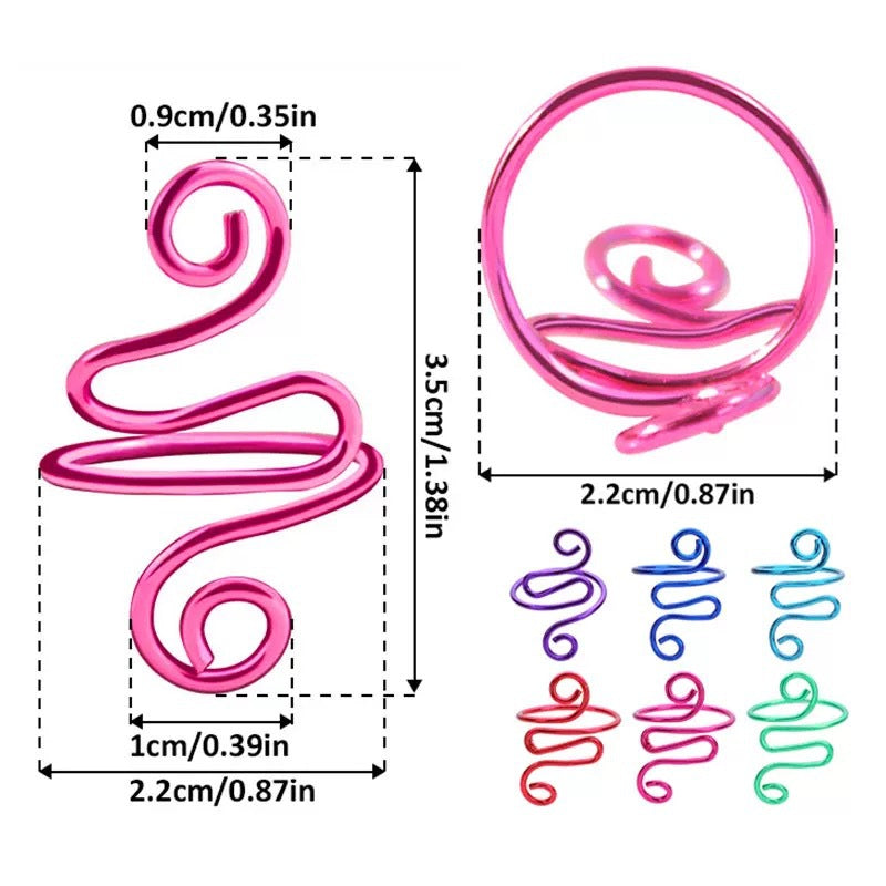 Finger Hook Best-Selling Unisex Finger Ring Twisted Snake-Shaped Knitting Tool Handmade Crochet Hook