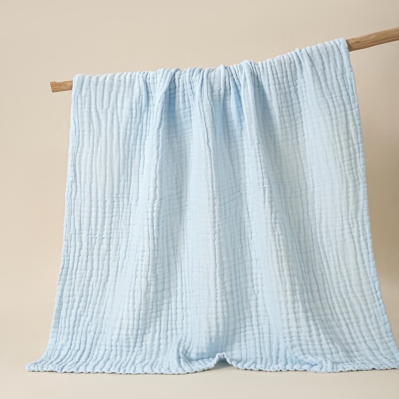Childrens Plain Six-Layer Gauze Bath Towel
