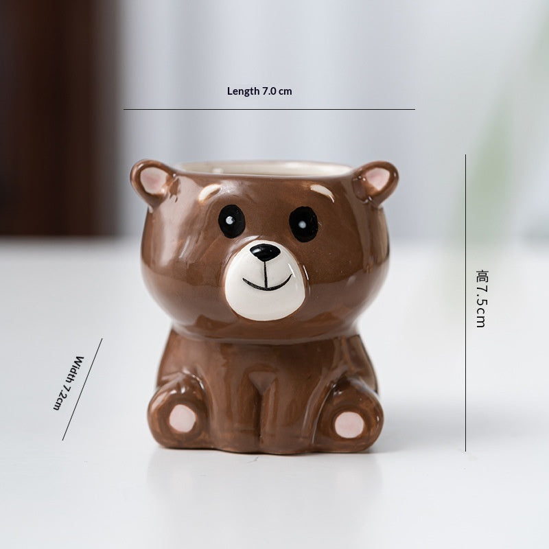 Cartoon Succulent Flower Pot Creative Home Gardening Planter