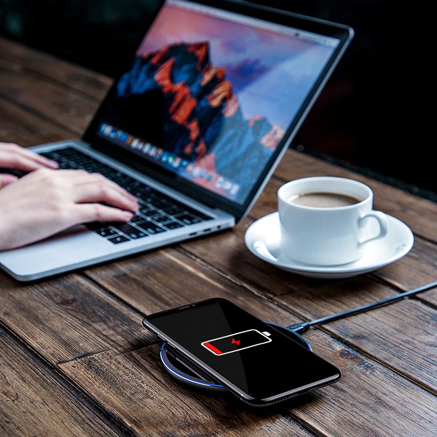 1Pc Wireless Charger Qi-Certified Ultra-Slim 5W Charging Pad For IOS Phone XS MAX XR XS X 8 8 Plus Galaxy S10 S9 S8 S7