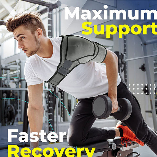 Adjustable Breathable Sports Shoulder Brace - Unisex Compression Support Strap for Joint Protection and Fitness Activities
