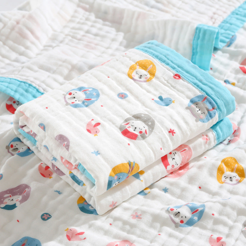 Baby Bath Towel Six-layer Pure Cotton Gauze Blanket