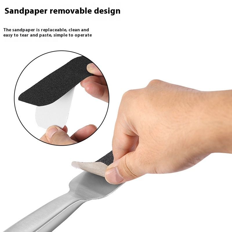 Foot Care Stainless Steel Foot File Double-sided Sandpaper