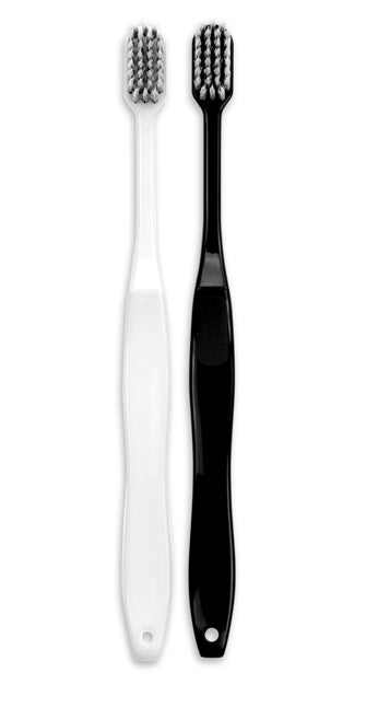Spiral Hair Adult Toothbrush-White-PP-24.3cm-1 piece