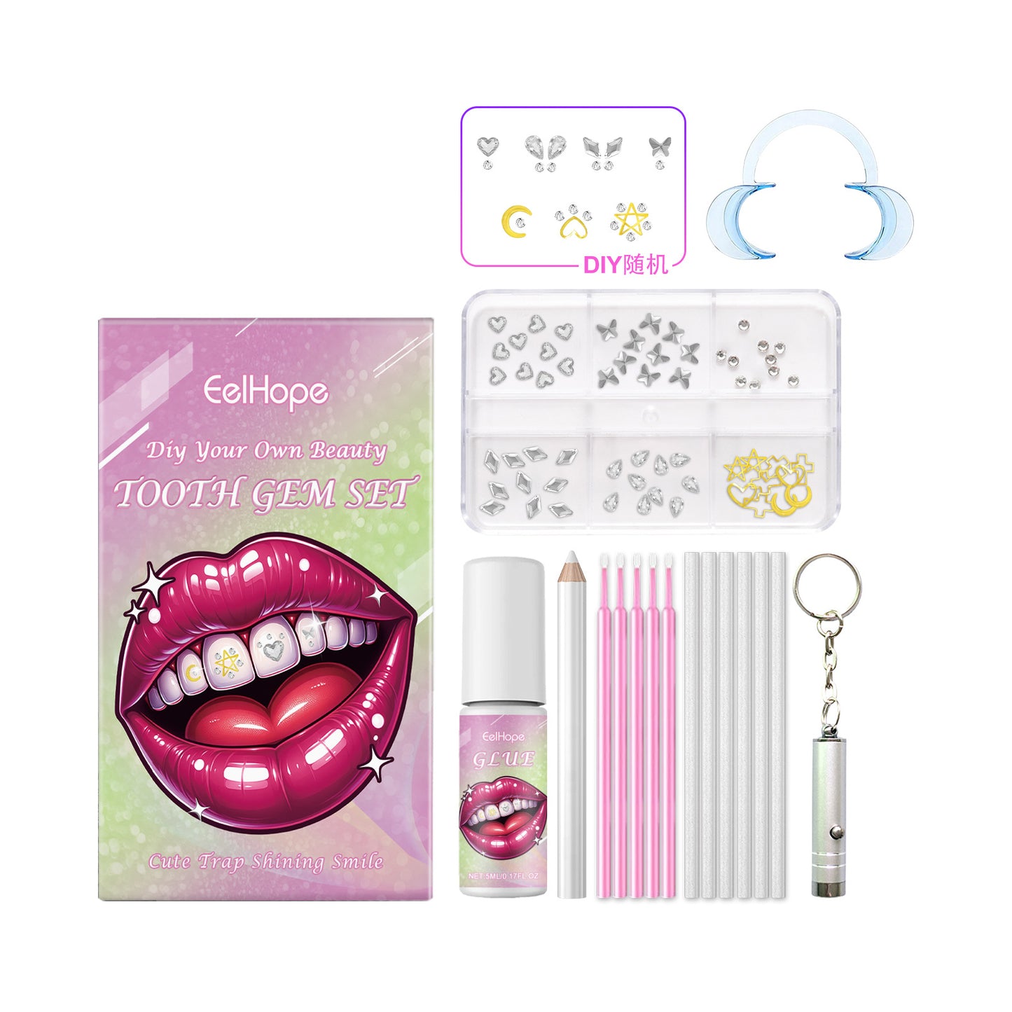 Fashion Teeth Suit DIY Fashion Beauty Decoration