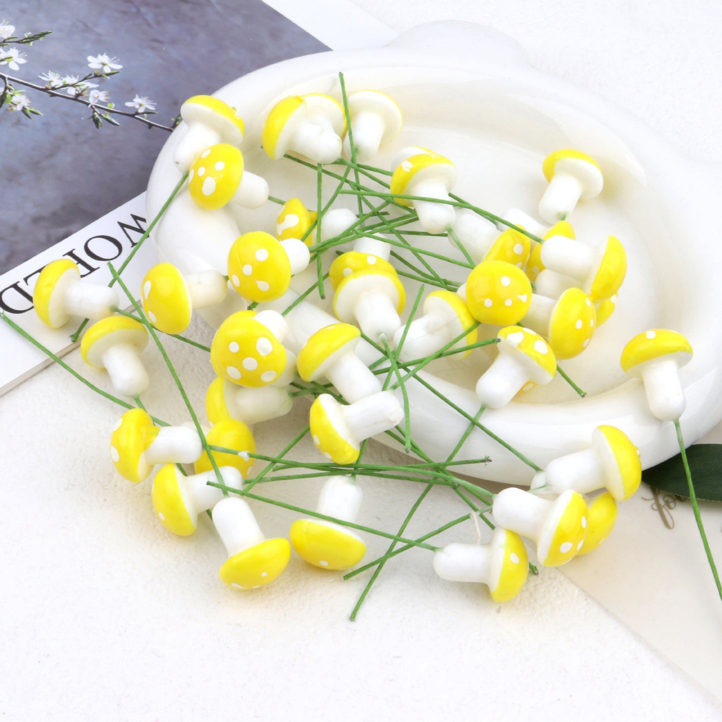 Simulation Colorful Small Mushroom Foam Ornament Bonsai Accessories