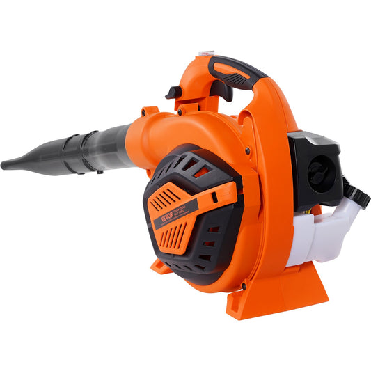 Leaf Blower, 26CC 2-Cycle Handheld Leaf Blower, 2-in-1 Blower 425CFM Air Volume 156MPH Speed, Ideal For Lawn Care, Leaf Cleaning, And Snow Removal