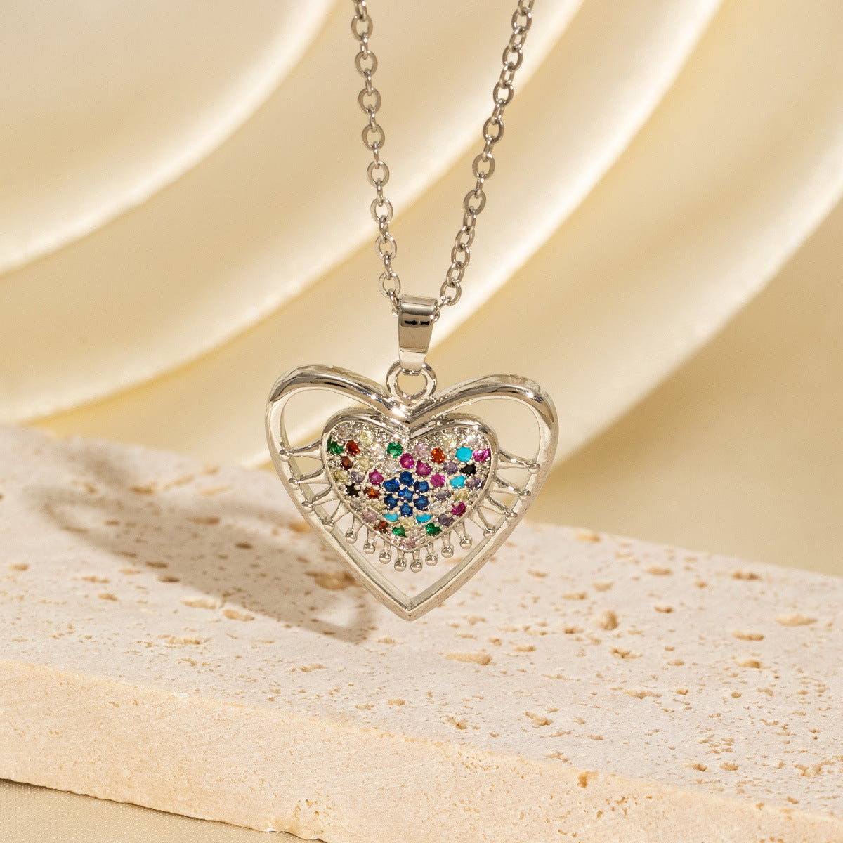 Niche-designed Heart Necklace With Accessories
