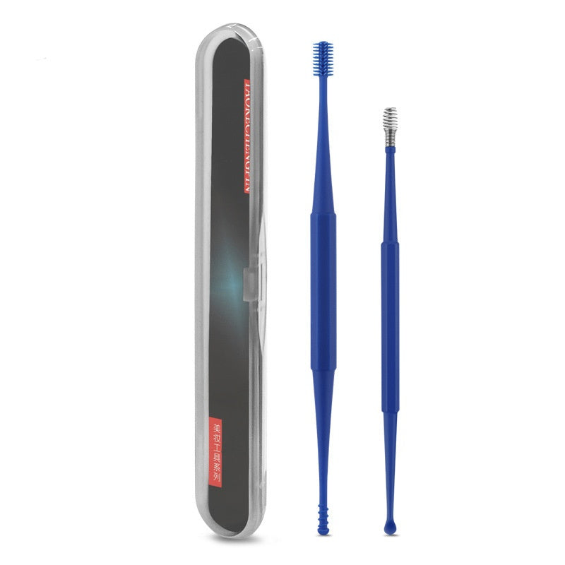 Ear Picking Tools Double-headed Silicone Ear Pick Spiral Massage Ear Pick