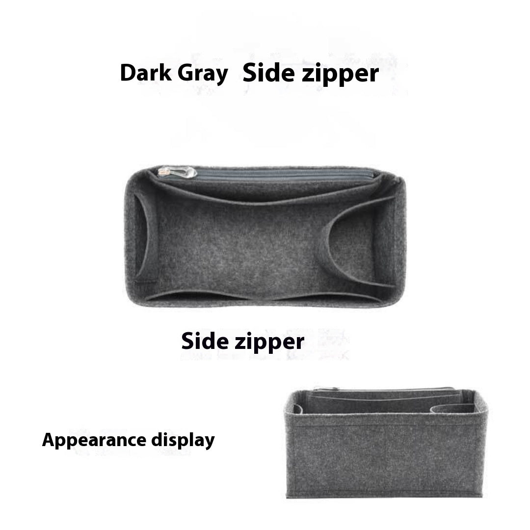 Felt Makeup Storage Bag With Support Lining Bag