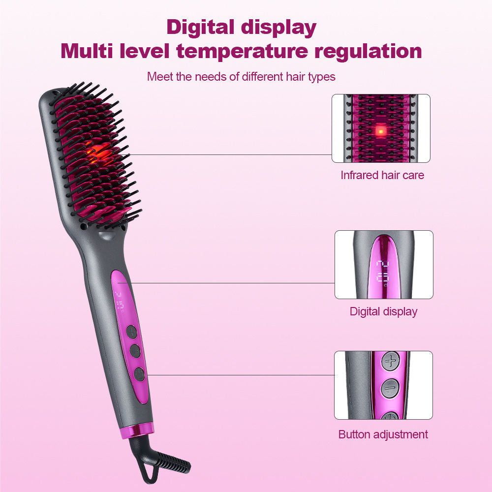 Household Multi-heat Setting Hair Straightening Comb