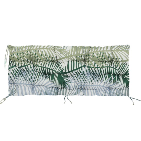Outdoor Swing Cushions 70 Inch,Waterproof 4in Thick Porch Swing Cushion Replacement With Backrest And Ties,Comfortable 2-3 Seat Pation Swing Pad For Backyard,Garden,Lawn,Outdoor Furniture Bamboo Leaf
