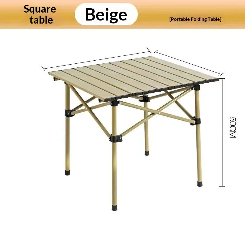 Wholesale Outdoor Folding Table Metal Roll Up Portable