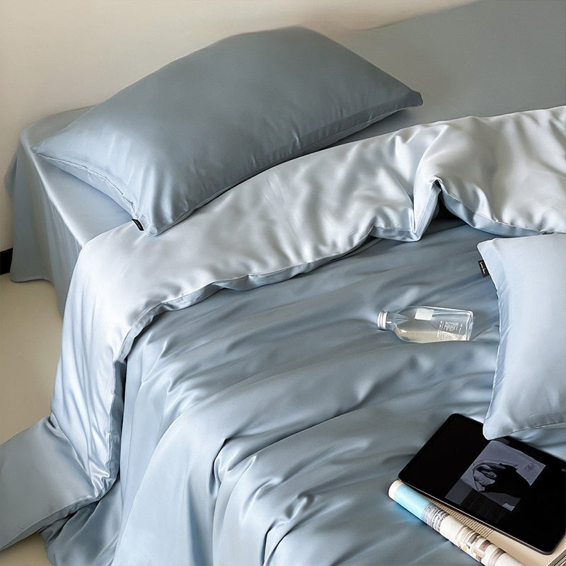 Solid-color Viscose Cooling Quilt Set For Home Use