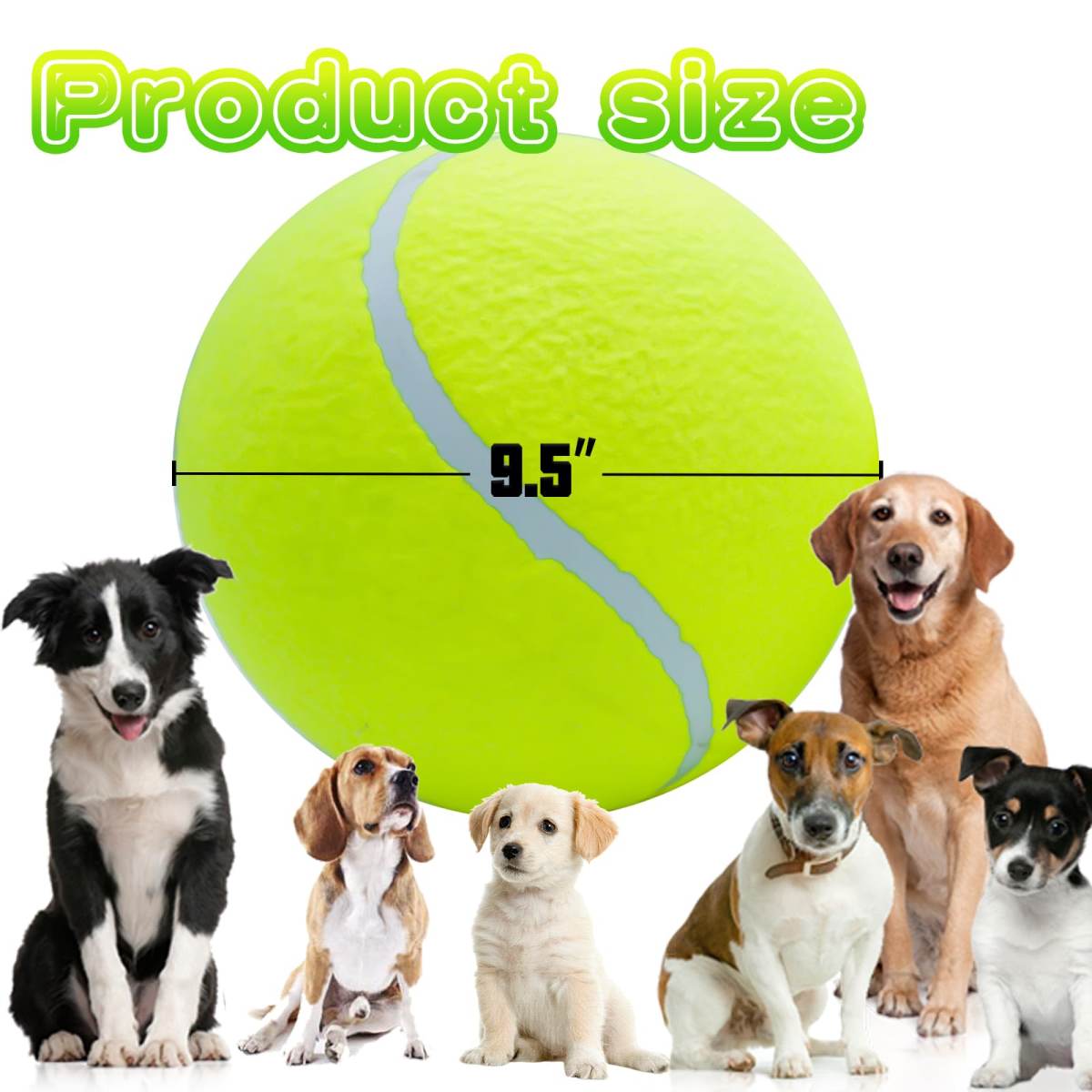 Dog Tennis Ball,Giant Sport Gift Toy Herding Ball For Dogs  Puppy Birthday Gift ,Interactive Toy,Outdoor Pet Toys To Keep Them Busy,Big Tennis Ball For Small Medium Large Dog