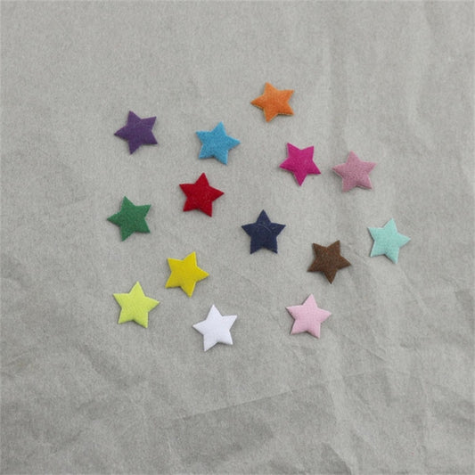 13cm Flocked Fabric Star Accessories For Clothing Trimmings And Accessories