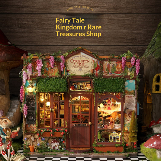 Smart House DIY Cottage Fairy Tale Kingdom Curiosity Shop Creative Wooden Ornaments Store Model Toy