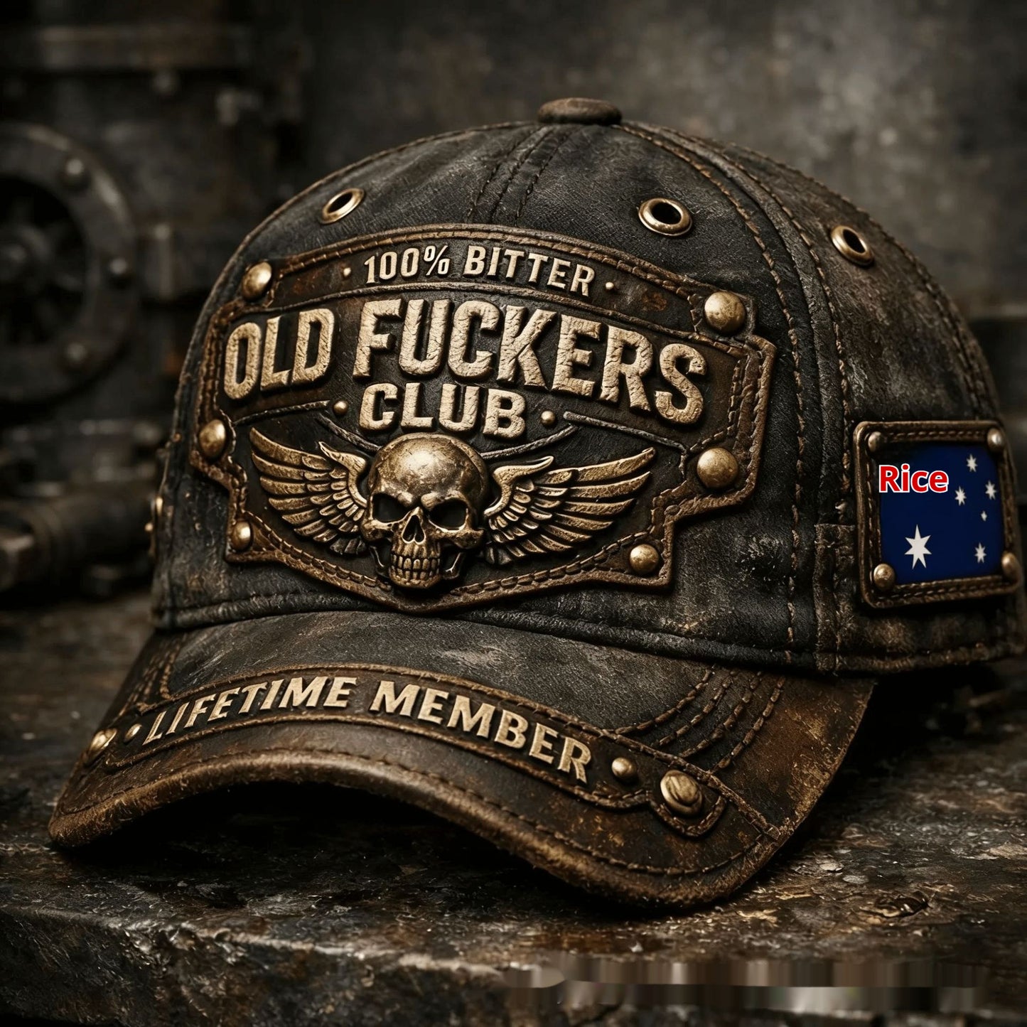 Korean-style Versatile Vintage Distressed English Baseball Cap