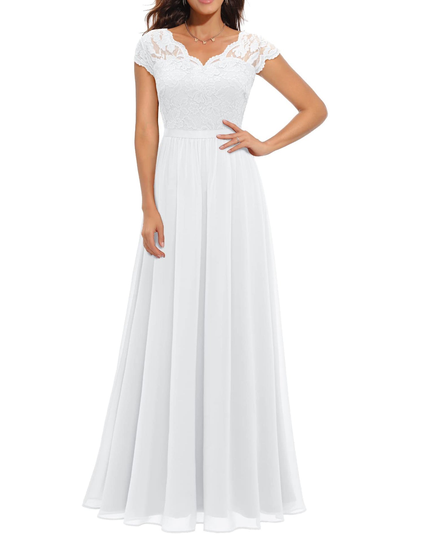 Best Seller Dress Lace Long Patchwork Waist-tight Noble Dress