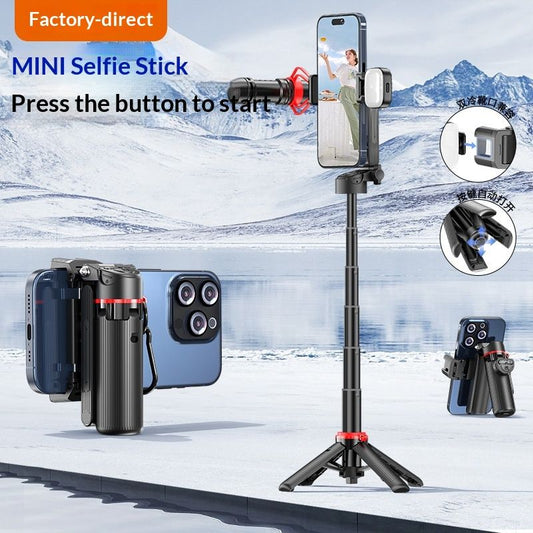 F07 Mini Mobile Phone Shooting Aid Zoom Pocket Selfie Stick
