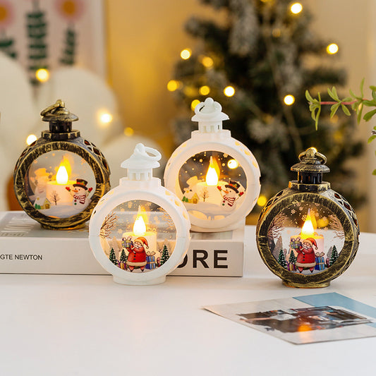 Christmas Decoration Supplies, Retro Luminous Night Lights, Party Decoration Props, Tabletop Ornaments, Christmas Gifts