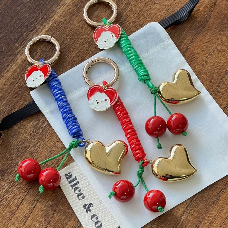 Bag Accessories Pendant Love Cherry Colorful