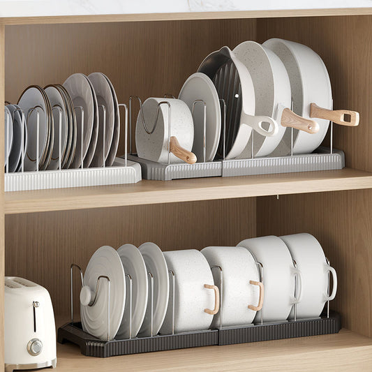 Telescopic Dish Rack And Pot Storage Rack