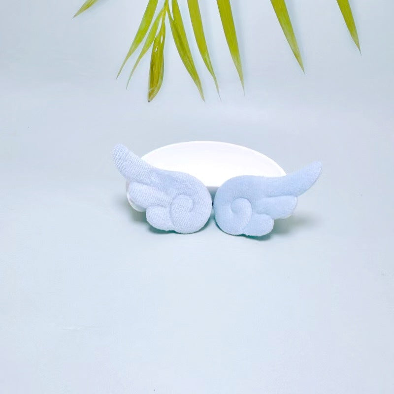 Cute Double-sided Plush Angel Wings DIY Accessories Hair Clips Barrettes Cake Toppers Toy Decoration Materials