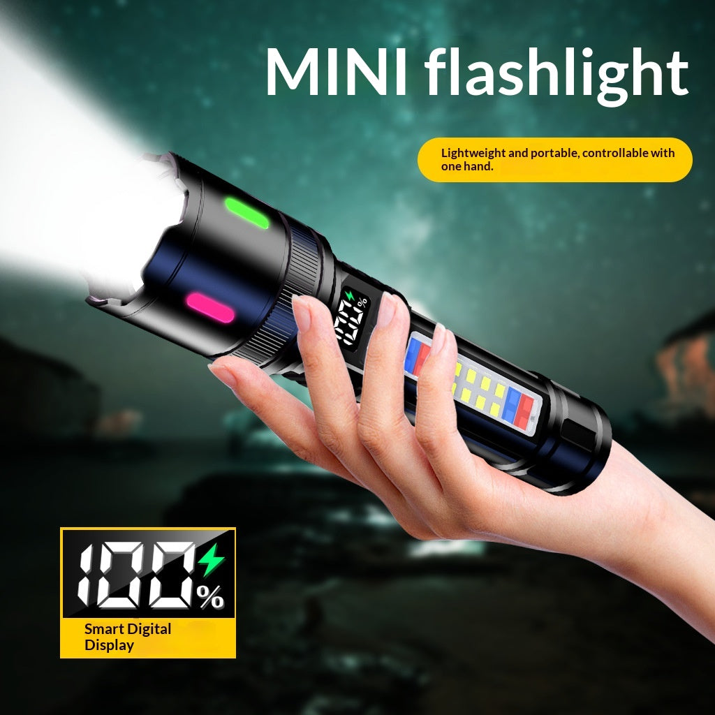 Portable Long-lasting Flashlight With Charging Capability