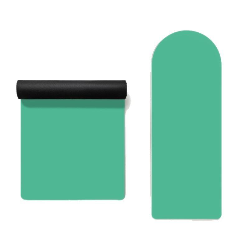Solid-color Semi-circular PU Rubber Yoga Mat For Home Use