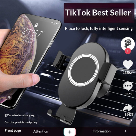 Car Phone Holder With Wireless Charging