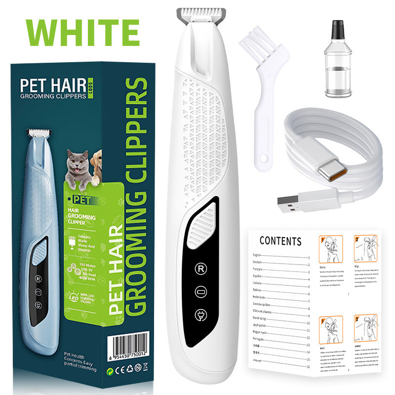 Portable Home-use Pet Clipper With Charging And Built-in Light