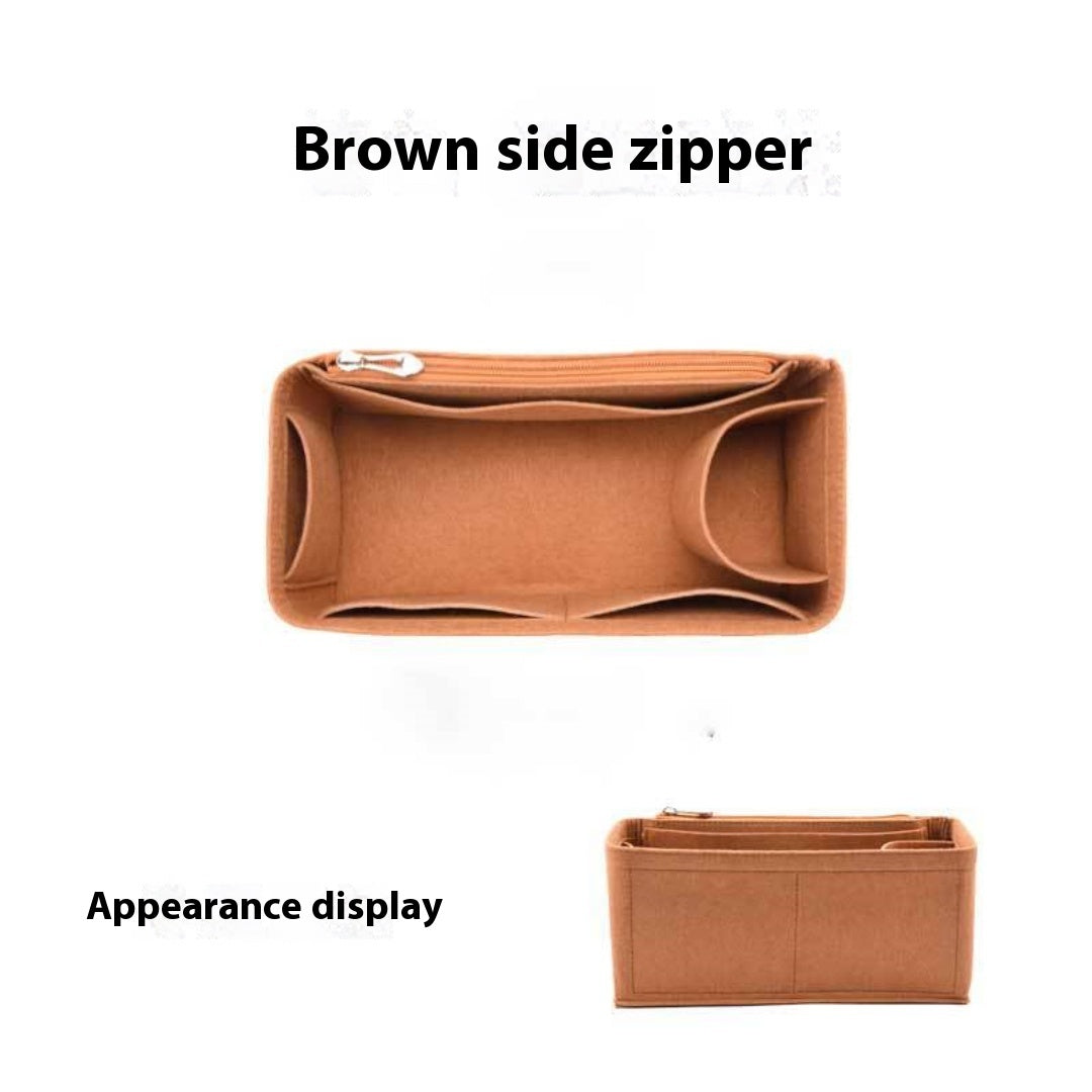 Felt Makeup Storage Bag With Support Lining Bag
