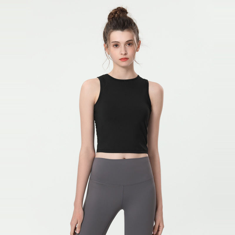 Sleeveless Sports Vest Back Tight Blouse Slimming Quick-drying Yoga Clothes Top
