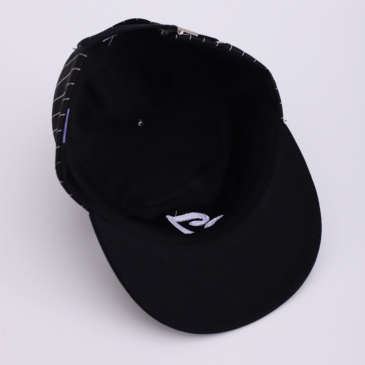 Summer Men's And Women's Striped Embroidered Logo Adjustable Fashion Casual Style Flat-top Baseball Cap Suitable For Outdoor Outings, Daily Commutes And Outings