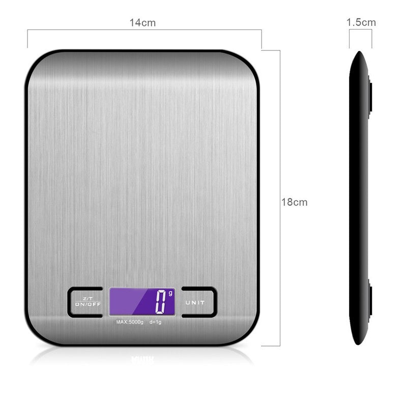 Household Food Weighing Baking Stainless Steel Electronic Scale