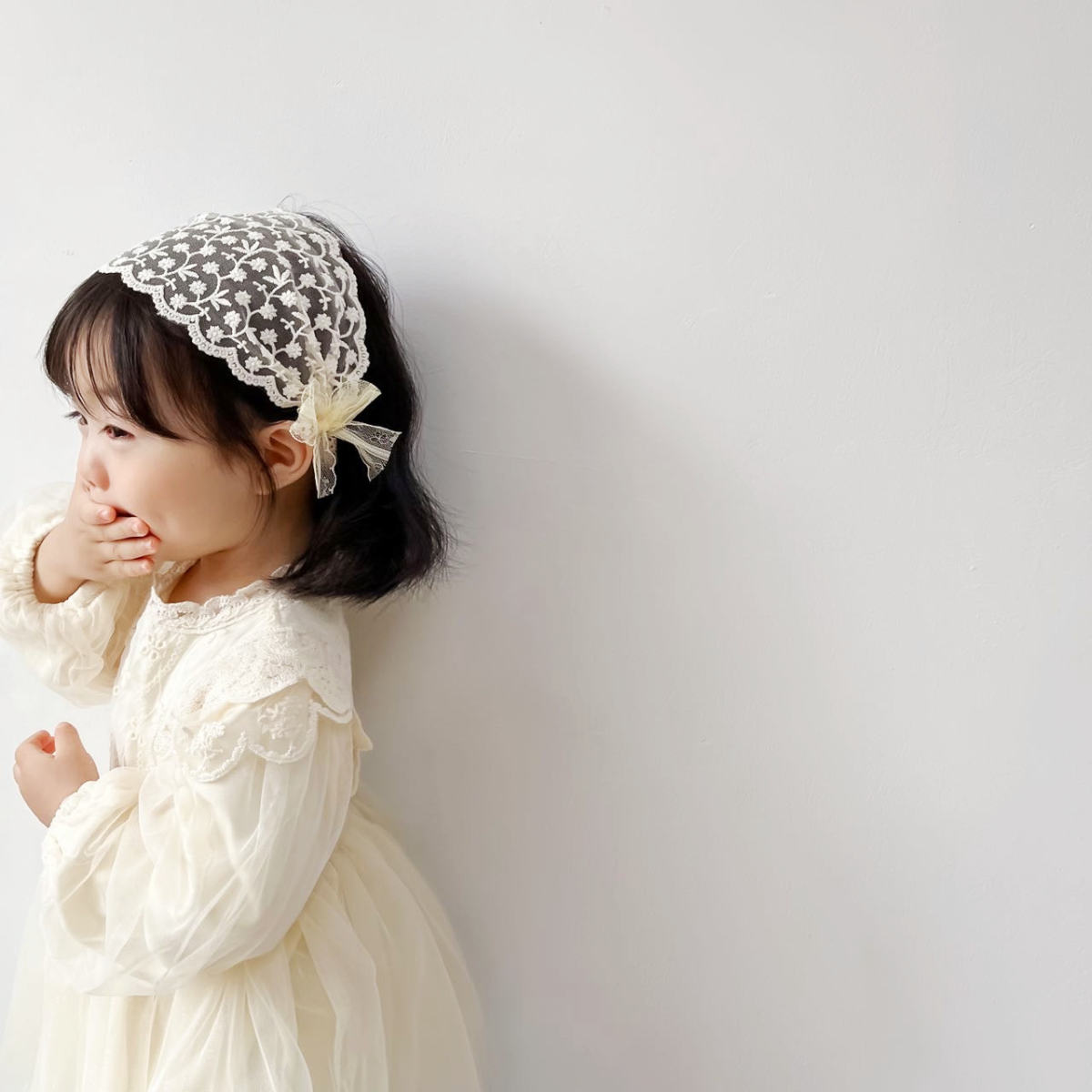 Wind Lace Children Flower Girl Hair Band Hair Accessories