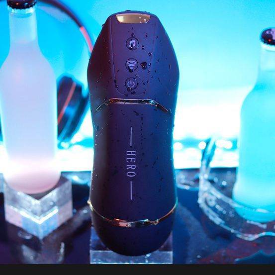 Mens Automatic Vacuum-Suction Smart-Warming Sound-Emitting Vibrating Toy