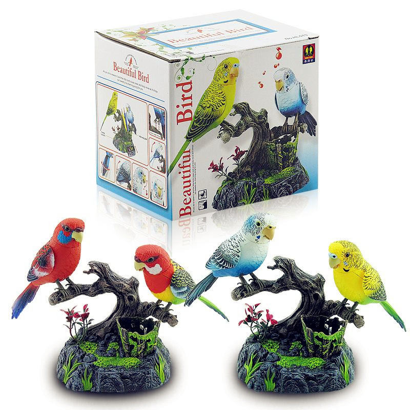 Voice-controlled Double Tiger Parrot Talking Recording Decoration Toys