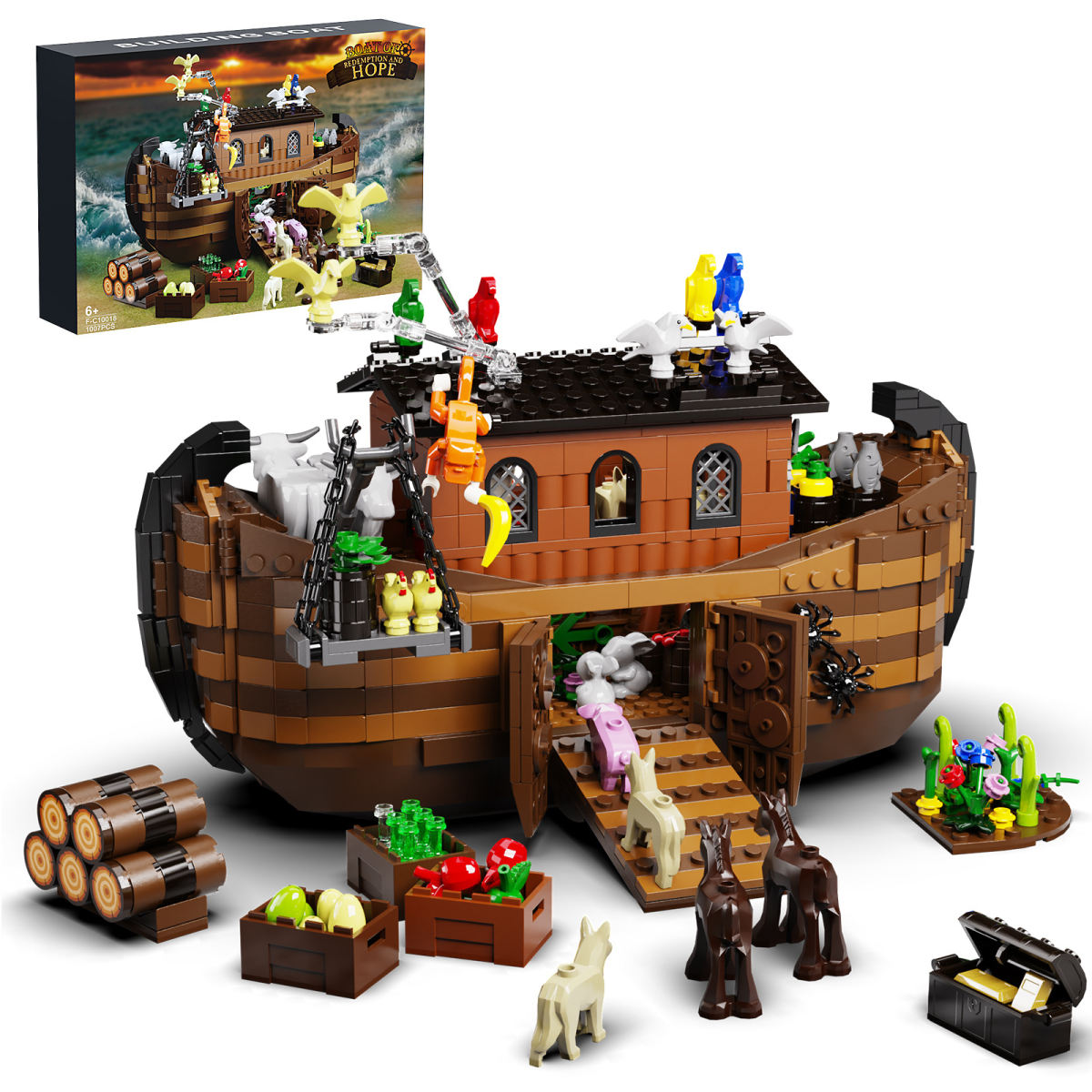 Construction Ship Series Assembling Toys Building Block Set Ornaments