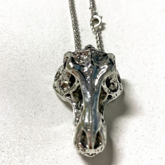 New Stainless Steel Ox-Head Skull Pendant Necklace