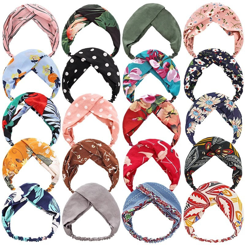 Cute Women's Face Wash Bandeau Solid Color Makeup Headband