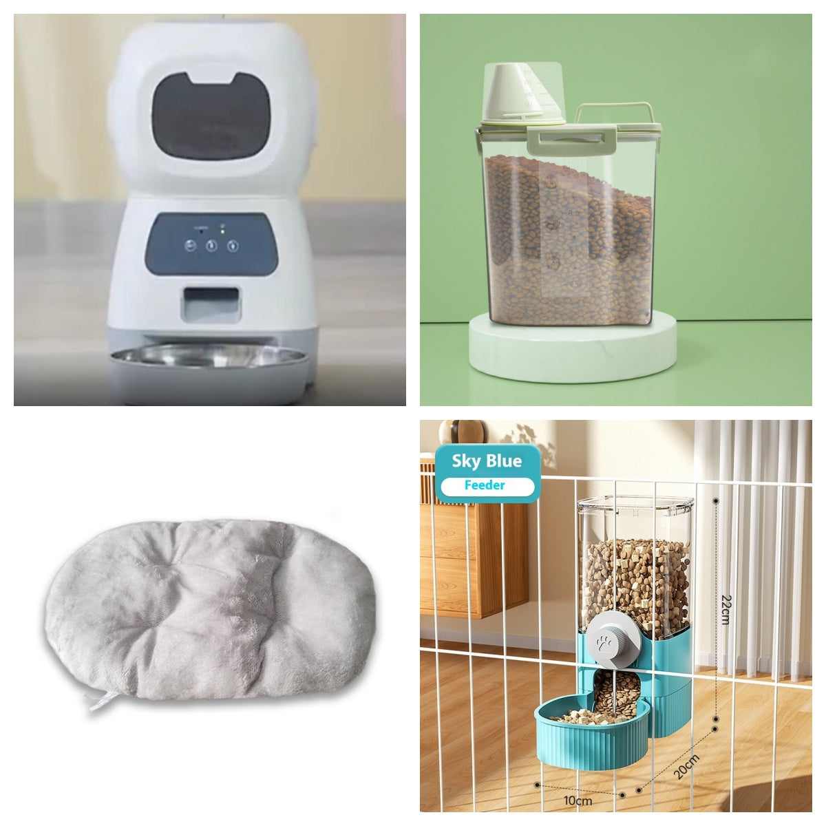 Smart APP Pet Feeder Cat And Dog Food Automatic Dispenser Stainless Steel Bowl Cats And Dogs With Recording Timing Feeding